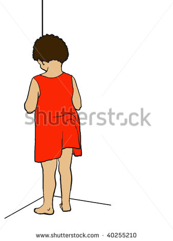 Timeout Clipart A Little Girl In Time Out