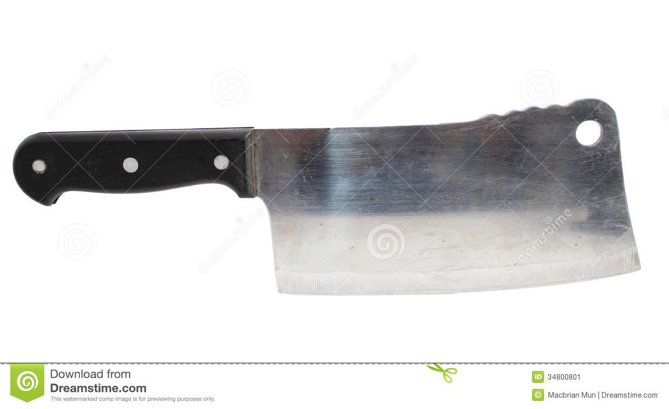 Used Butcher Knife Stock Image   Image  34800801