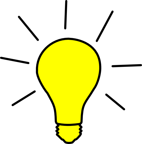 Yellow Light Bulb Clipart Yellow Light Bulb Clip Art