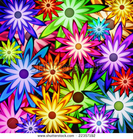 Background Of Flower Power Stock Photo 22357192   Shutterstock