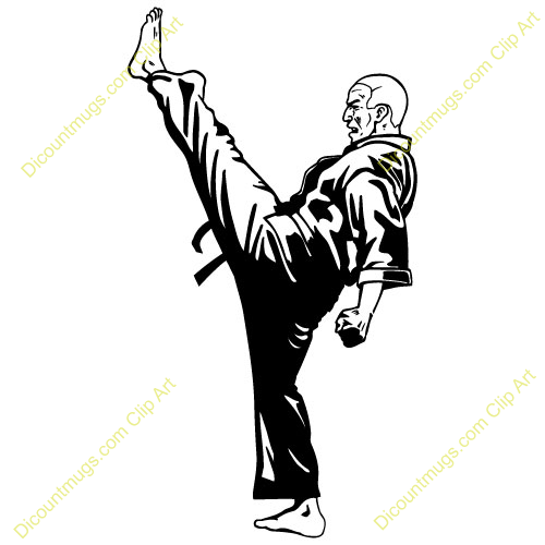 Cardio Kickboxing Clip Art Clipart 14385 Mankaratekicking