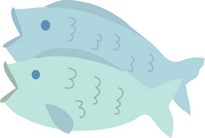 Clipart Illustration Of Two Fish Clipart Illustration By Rosie Piter