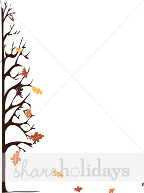 Fall Tree Clipart   Thanksgiving Clipart   Backgrounds
