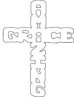 Free Scroll Saw Patterns By Arpop  Amazing Grace Cross Pattern