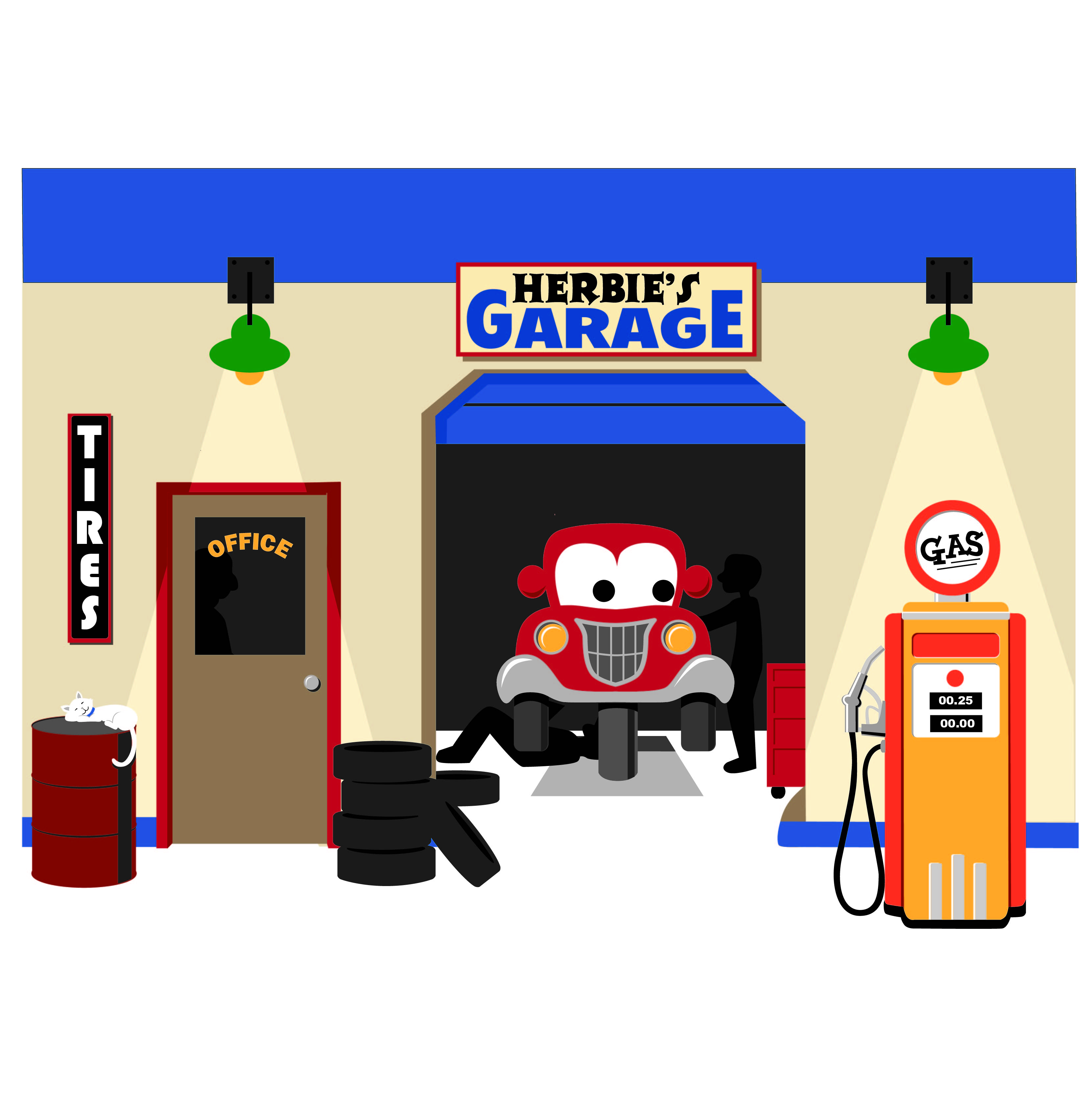 Gas Station Building Clipart Cartoon Gas Pump   Clipart