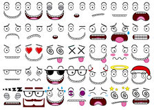 Goofy Face Doodle Black And White Royalty Free Stock Image   Image