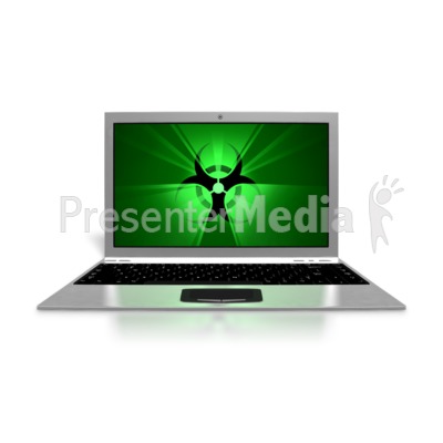 Laptop Virus Screen   Business And Finance   Great Clipart For