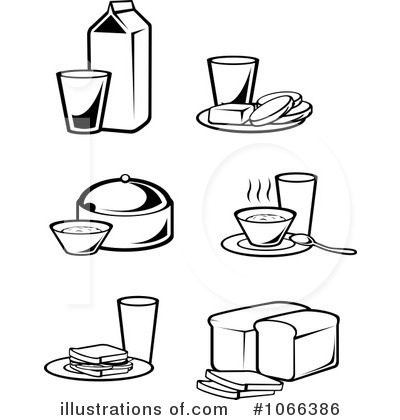 Oatmeal Clipart Black And White Royalty Free  Rf  Food Clipart