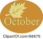 October Clip Art Royalty Free Rf Clipart
