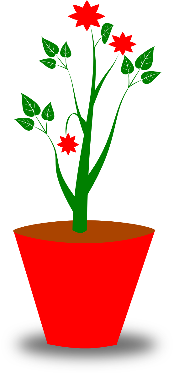 Potted Plant Clipart Black And White   Clipart Panda   Free Clipart    