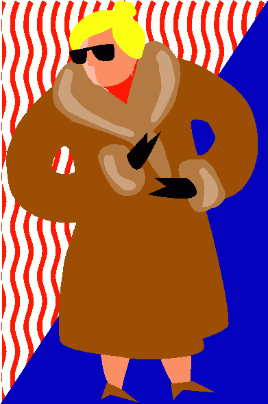 Woman In Fur Coat Clipart   Woman In Fur Coat Clip Art