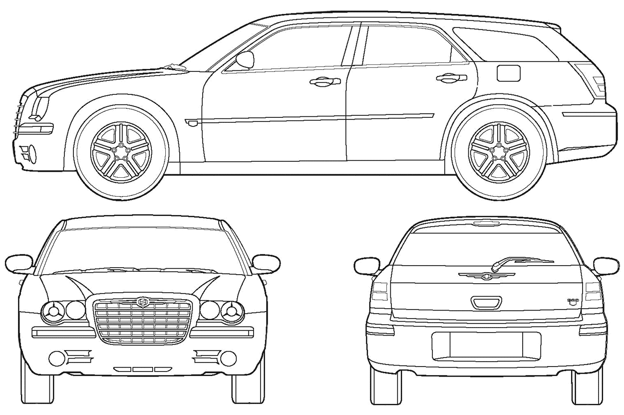 2005 Chrysler 300c Wagon Blueprint