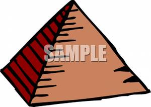An Egyptian Pyramid   Royalty Free Clipart Image