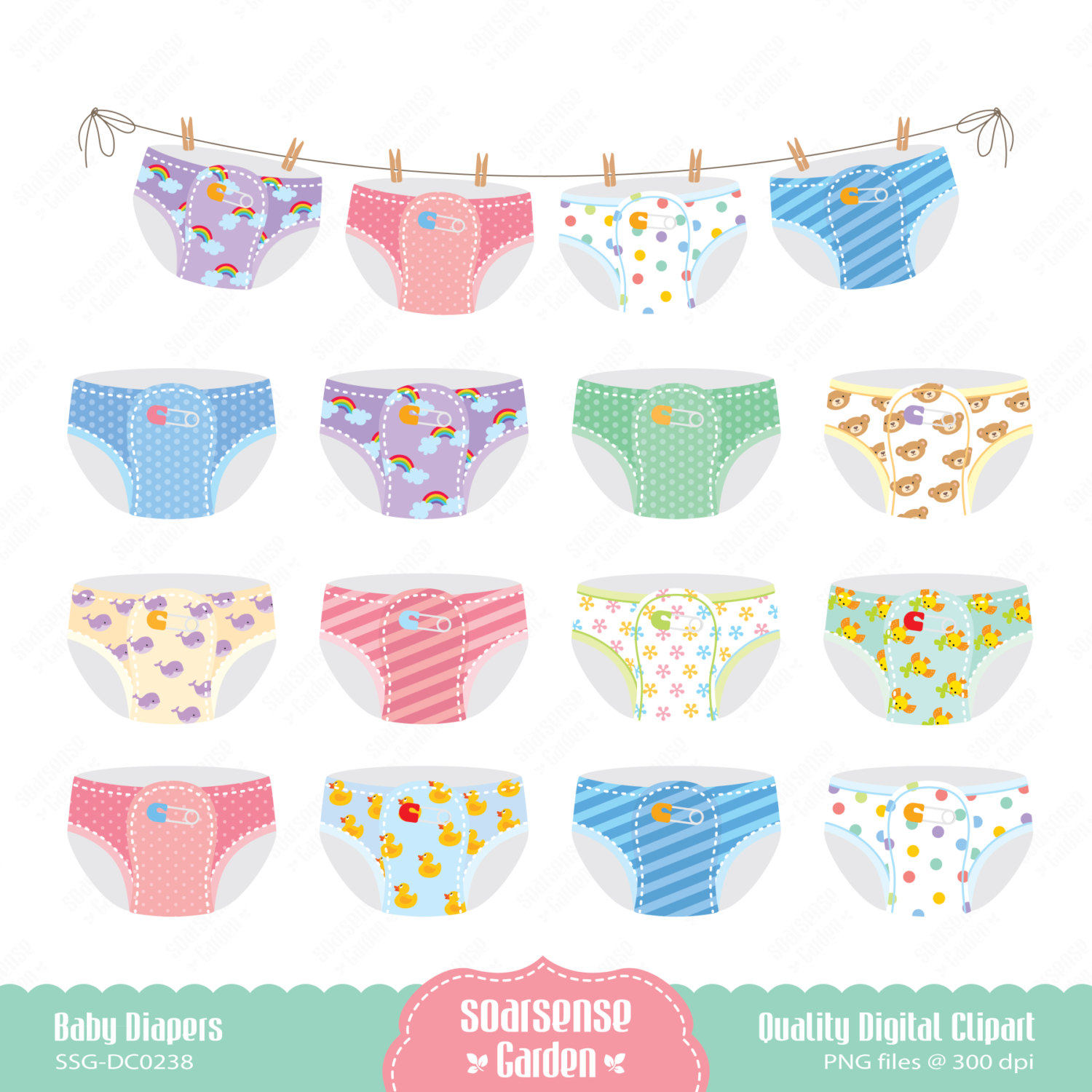 Baby Diapers Digital Clipart May 14 2014 At 03 34am