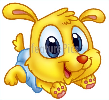Baby Dog Clipart Rendered Baby Dog