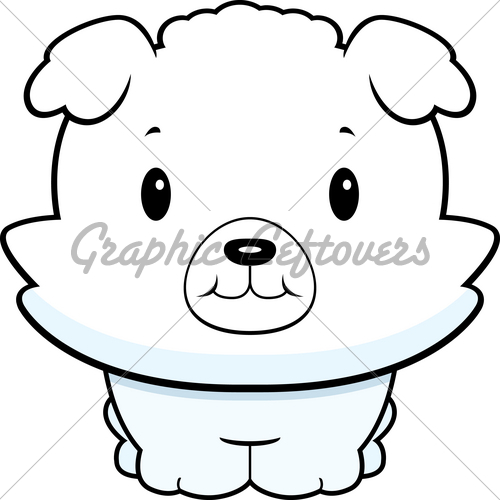 Baby Dog Stock Vector Clipart A Happy Cartoon Baby Dog Standing And