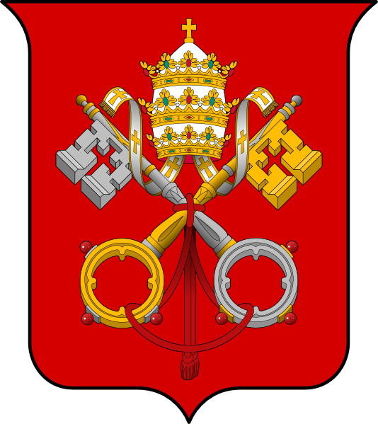 Coat Of Arms Of The Vatican City Clip Art At Clker Com   Vector Clip