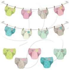 Colored Diapers For Images Pictures And Borders   Clipart More