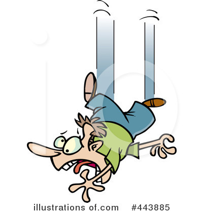 Falling Clipart  443885 By Ron Leishman   Royalty Free  Rf  Stock