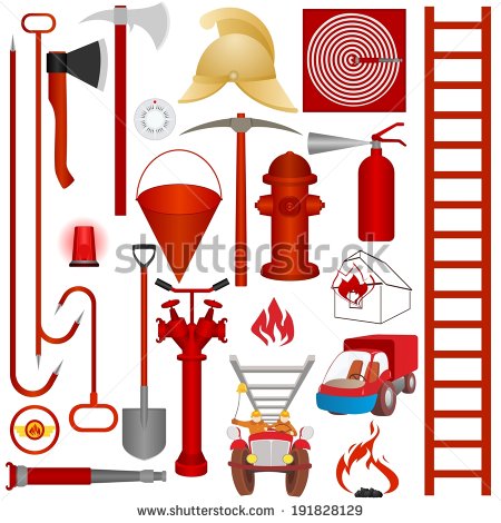 Firefighters Tools Accessories And Equipment For Fire Fighting