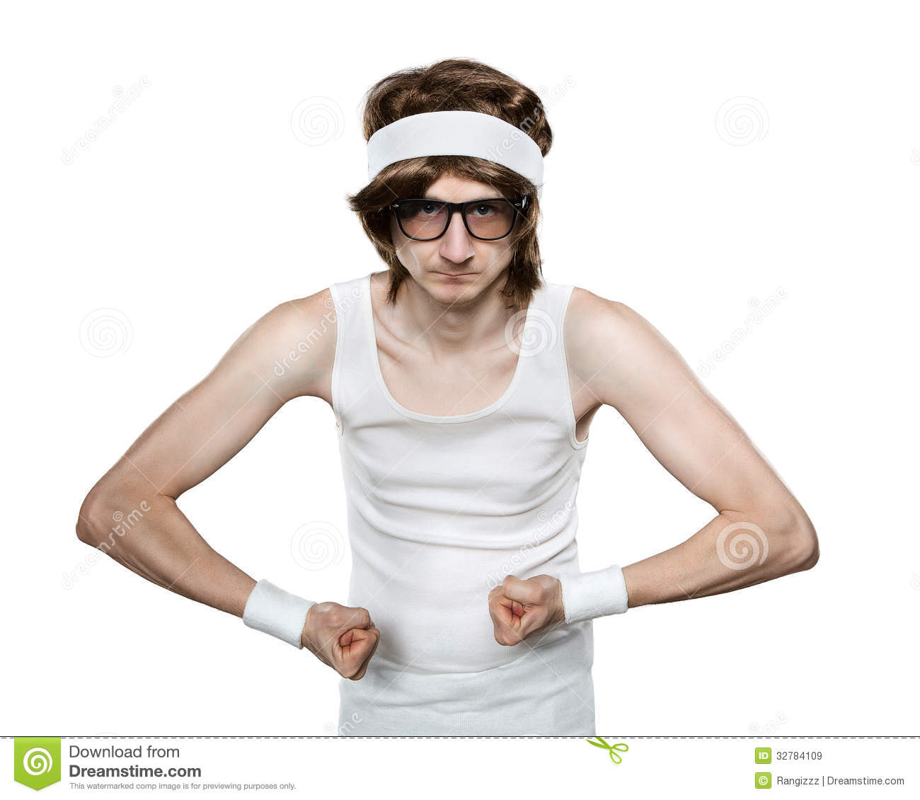 Funny Retro Sports Nerd Royalty Free Stock Images   Image  32784109