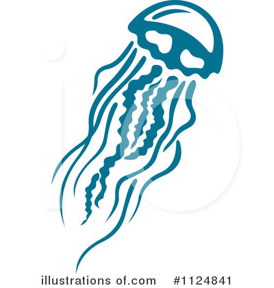 Jellyfish Clipart  1124841   Illustration By Seamartini Graphics
