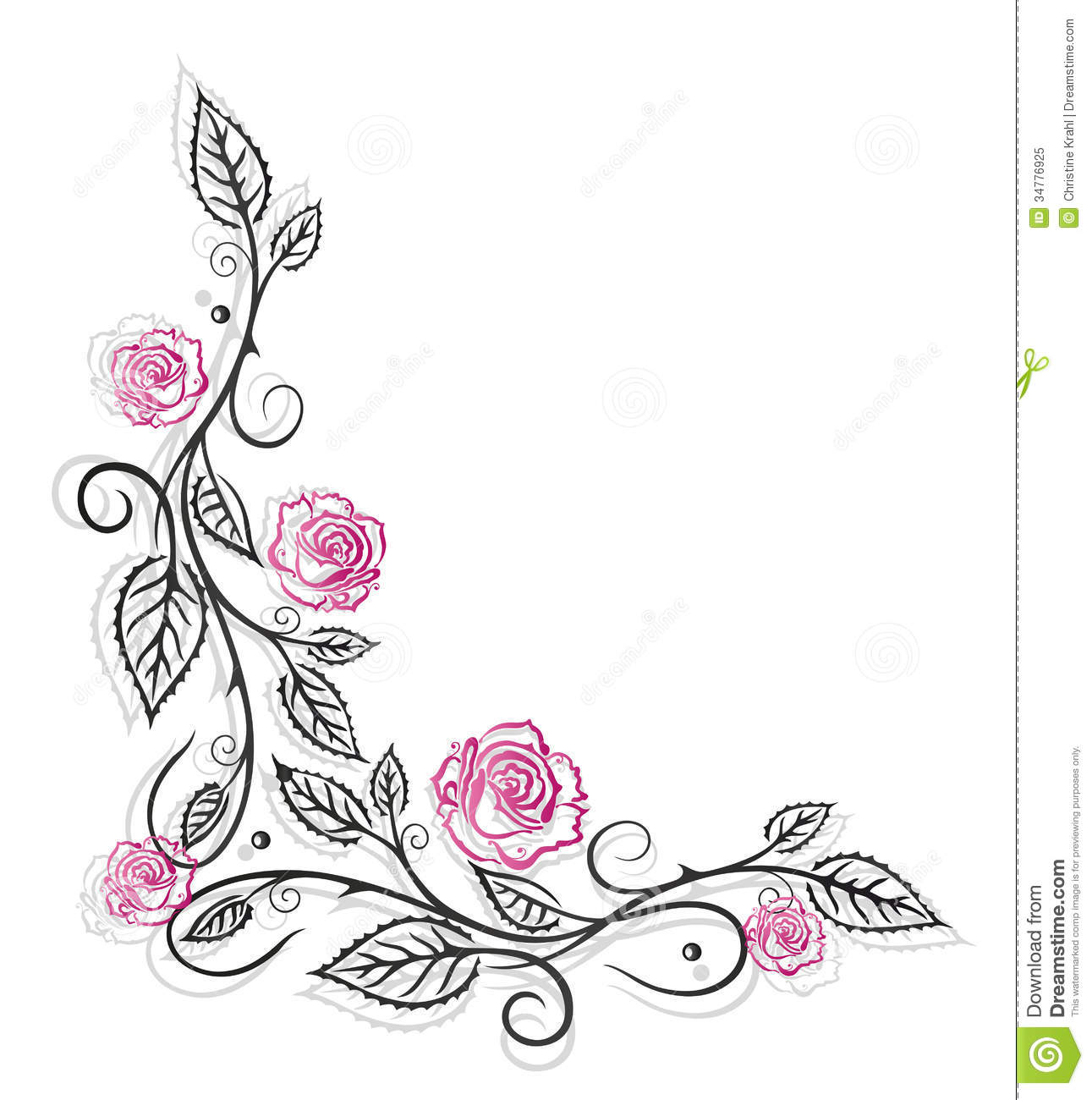 Leaves Roses Vintage Royalty Free Stock Photo   Image  34776925