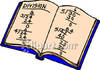     Notebook Filled With Division Problems Royalty Free Clipart Picture
