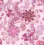 Paisley Pattern In Pink And Burgundy Tones Royalty Free Stock Images