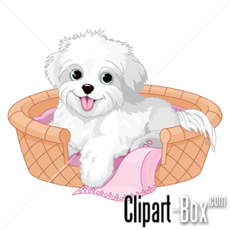 Related Baby Dog In Basket Cliparts  