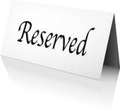 Reserved Sign Template Design Sign Reserved Sign Reserved Table
