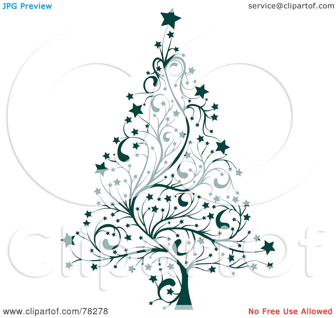Royalty Free  Rf  Clipart Illustration Of A Green Star Floral