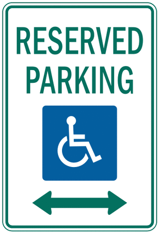 Signs Clip Art Images   Graphics   Reserved Handicap Parking Png