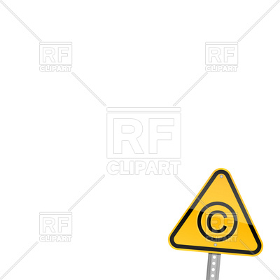 Traffic Sign With Copyright Reserved Symbol 16046 Signs Symbols