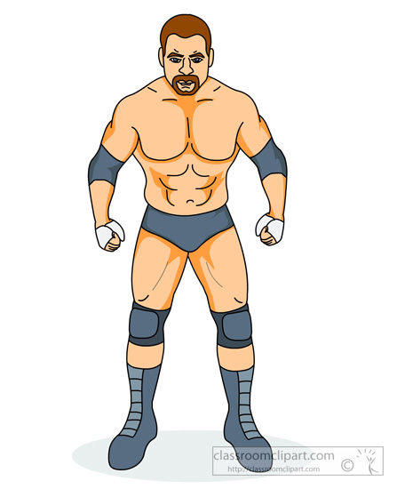 Wrestling Clipart   Angry Looking Wwe Wrestler Clipart   Classroom