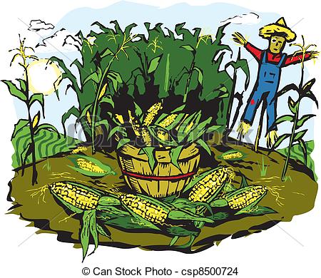 Corn Crops Clipart Corn Crop Harvest Csp8500724