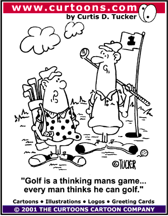 Funny Golfer Cartoon