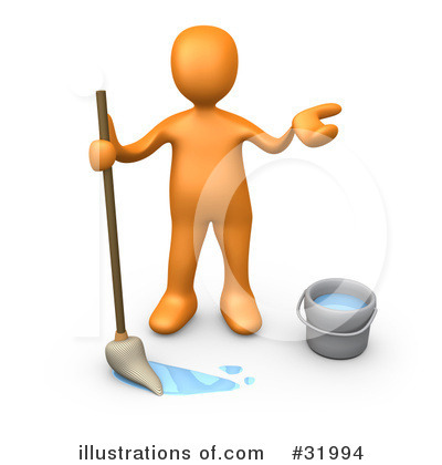 Janitorial Clipart  31994   Illustration By 3pod