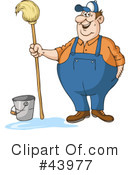 Janitorial Clipart  31994   Illustration By 3pod