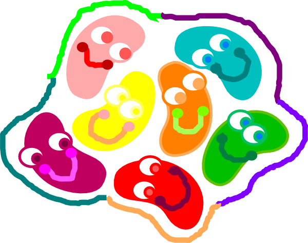 Jelly Bean Rainbow Clip Art At Clker Com   Vector Clip Art Online    