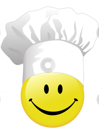 Joy Of Smiley Face Cooking In Happy Chef Hat Stock Vector Clipart The