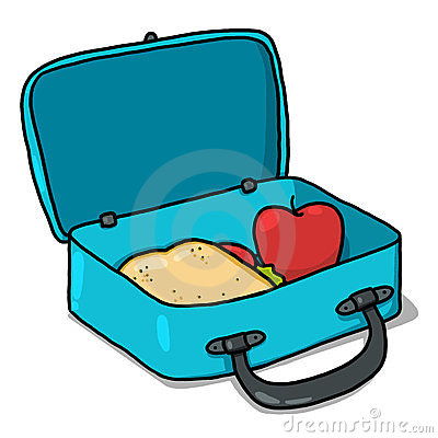 Lunch Box Illustration Stock Images
