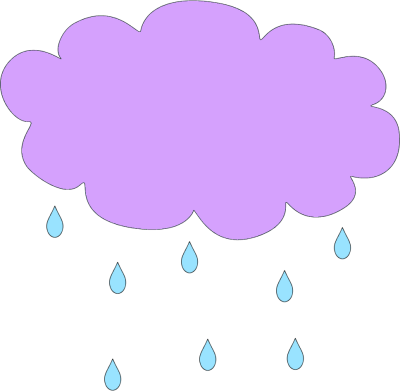 Purple Rain Cloud Clip Art