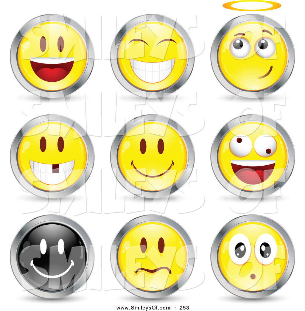 Royalty Free Grinning Stock Smiley Clipart Illustrations