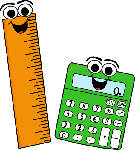 Ruler And Calculator Clip Art   Ruler And Calculator Vector Image
