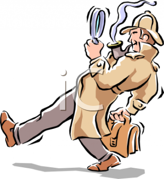 0809 0717 5945 Detective Looking For Clues Clip Art Clipart Image Jpg