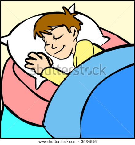 Boy Sleeping Stock Vector Illustration 3034516   Shutterstock