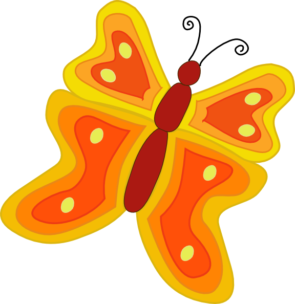 Cartoon Butterfly Clip Art At Clker Com   Vector Clip Art Online