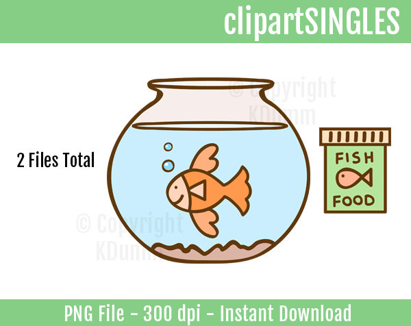 Clipart Fish Goldfish Fish Food House Pets Pet By Clipartsingles