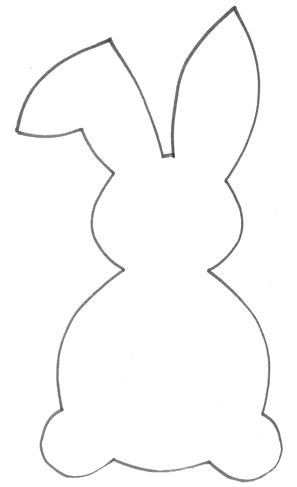 Easter Bunny Outline   Cliparts Co